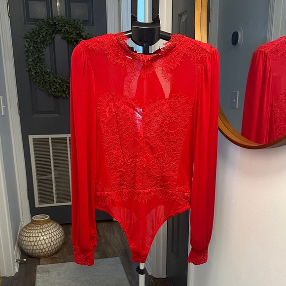 ROMANTIC 💘 Free People Intimately Sweet Nothings Bodysuit Size Large - Picture 4 of 8